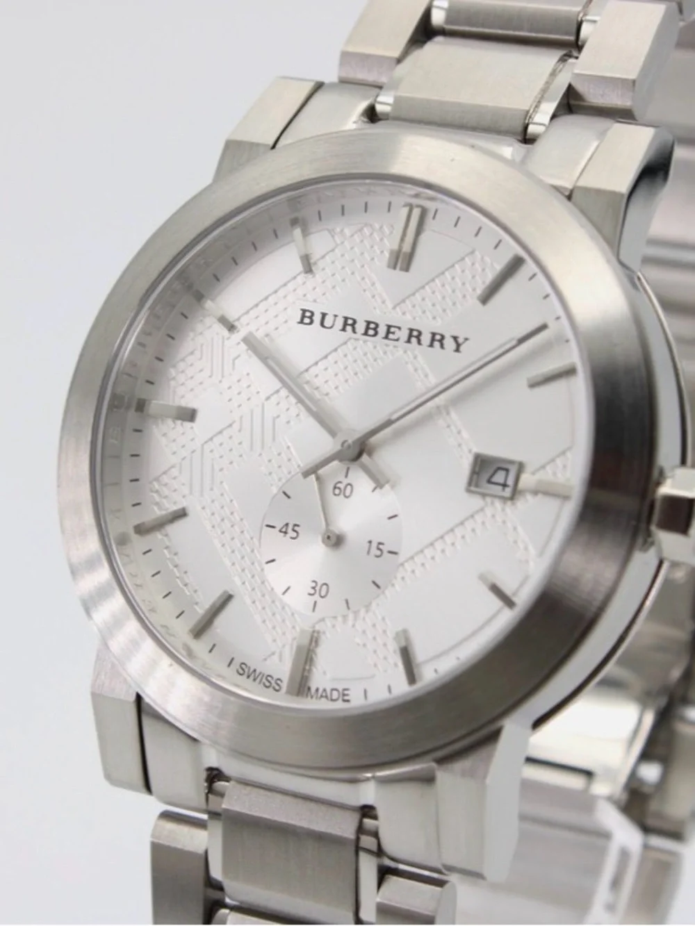 Burberry Men's Chronograph The City Silver 42mm Watch